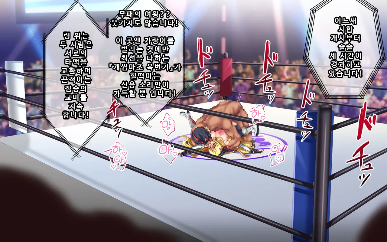 Kanzen Haiboku -WrestleDown- Muhai No Bijyo Wrestler Ga Wana Ni Hamari Ring-Jou De Youshanaku Nando Mo Okasareru!! | 완전 패배 -WrestleDown- 무패의 미녀 레슬러가 덫에 빠져 링 위에서 몇 번이고 무참히 범해진다!!